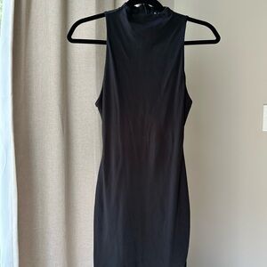 Naked Wardrobe Black Backless Dress